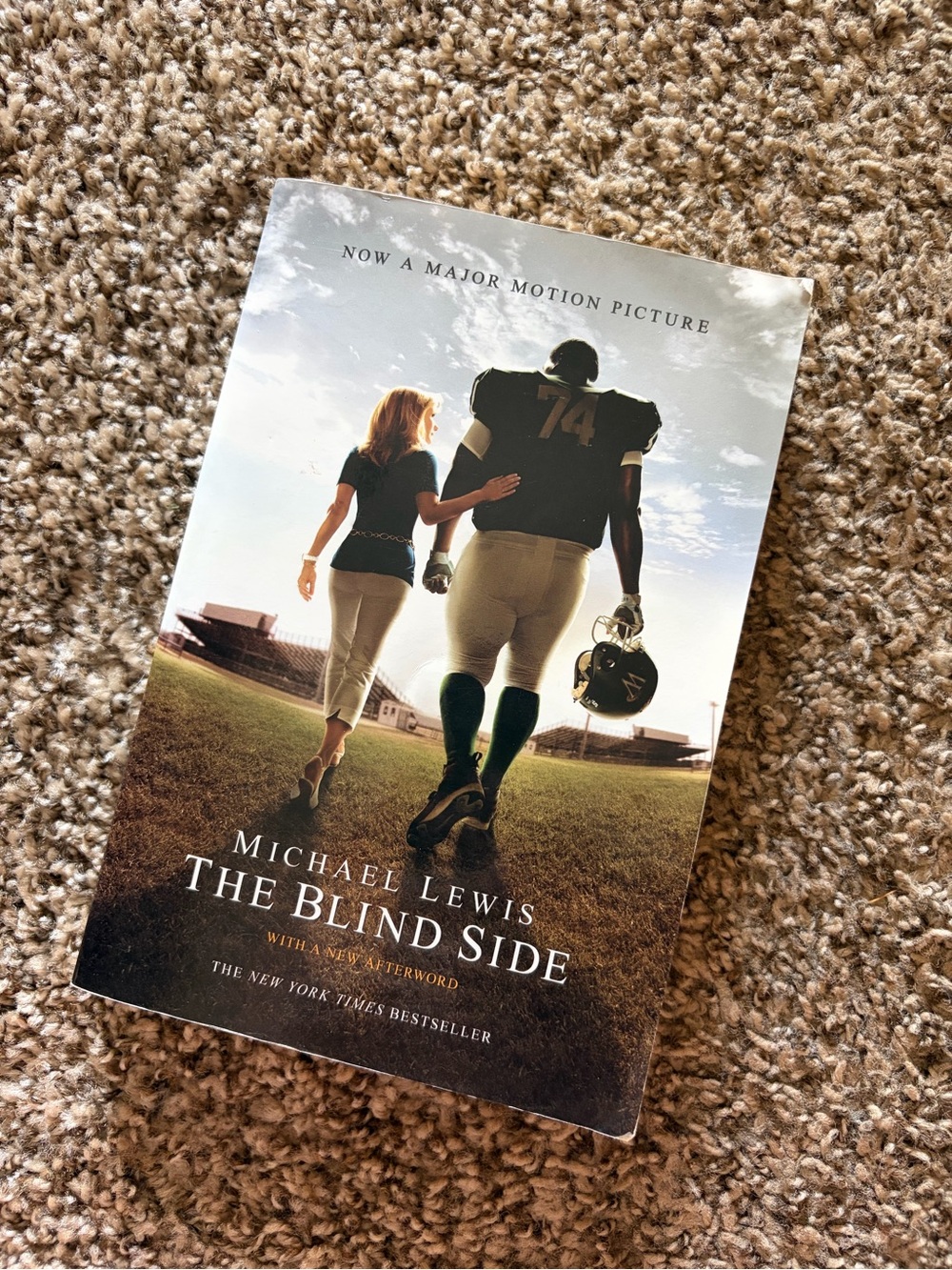 The Blind Side by Michael Lewis - Paperback Book, Green & White Cover